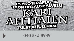 Psykoterapia-ja työnohjauspalvelu Kari Ahtiainen -Tulet kuulluksi